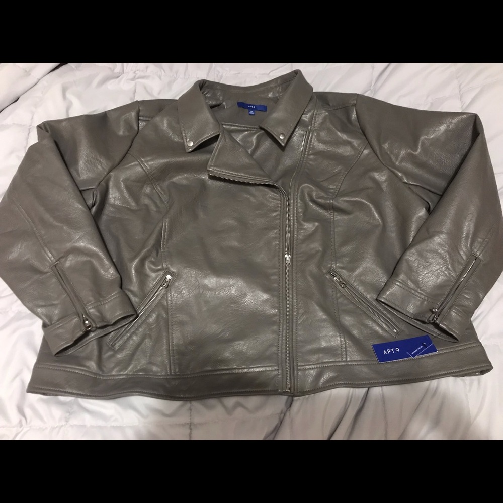 Gray Moto Jacket